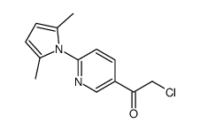 2-chloro-1-[6-(2,5-dimethylpyrrol-1-yl)pyridin-3-yl]ethanone结构式