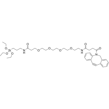 DBCO-PEG4-triethoxysilane结构式