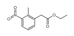 Benzeneacetic acid, 2-Methyl-3-nitro-, ethyl ester结构式