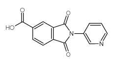 1,3-dioxo-2-pyridin-3-ylisoindole-5-carboxylic acid Structure