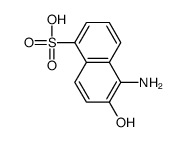 5-amino-6-hydroxynaphthalene-1-sulfonic acid结构式
