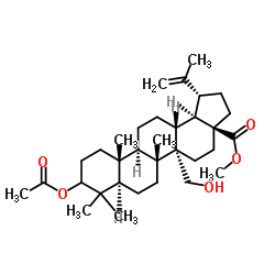 Methyl 3-acetoxy-27-hydroxylup-20(29)-en-28-oate Structure