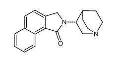 (R)-2-(1-azabicyclo[2.2.2]oct-3-yl)-2,3-dihydro-1H-benz[e]isoindol-1-one结构式