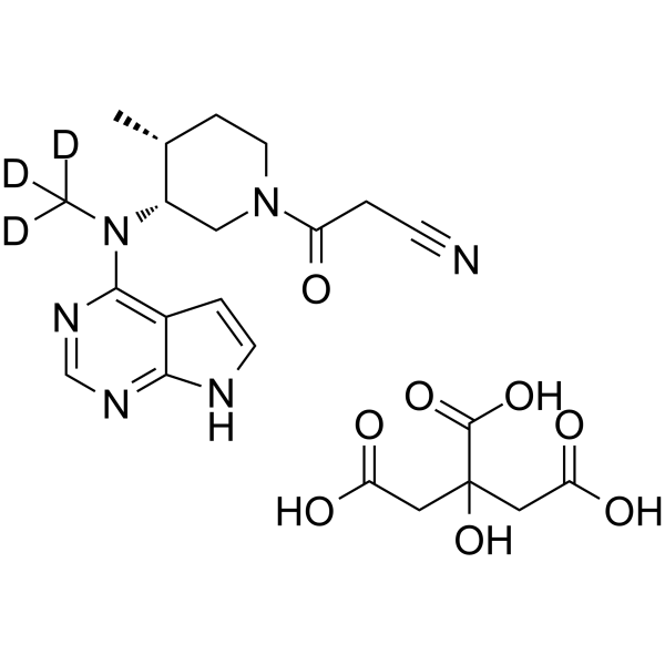 Tofacitinib-d3 citrate Structure