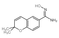 (E)-N'-Hydroxy-2,2-dimethyl-2H-chromene-6-carboxamidine Structure