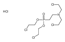 2-[bis(2-chloroethoxy)phosphoryl]-N,N-bis(2-chloroethyl)ethanamine hyd rochloride Structure