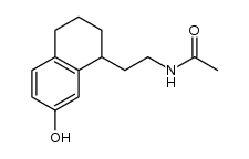 N-[2-(7-hydroxy-1,2,3,4-tetrahydro-1-naphthyl)ethyl]acetamide结构式