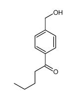 1-(4-羟基甲基-苯基)-1-戊酮结构式