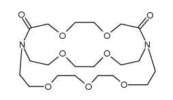 4,7,10,16,19,24,27-heptaoxa-1,13-diaza-bicyclo[11.8.8]nonacosane-14,21-dione Structure