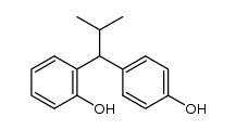 2-methyl-1-(2-hydroxyphenyl)-1-(4-hydroxyphenyl)propane结构式