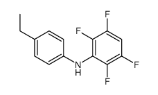 N-(4-Ethylphenyl)-2,3,5,6-tetrafluorobenzenamine结构式