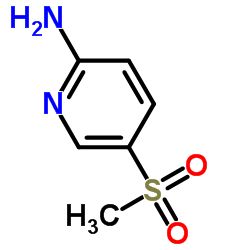 2-氨基-5-甲砜基吡啶结构式