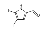 4,5-diiodopyrrole-2-carbaldehyde Structure