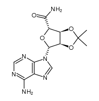 2',3'-O-isopropylideneadenosine-5'-carboxamide结构式