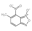 Benzofurazan, 5-methyl-4-nitro-, 3-oxide Structure