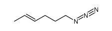 trans-4-azido-hex-2-ene结构式