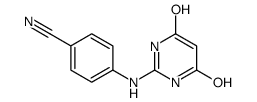 4-[(4,6-二羟基-2-嘧啶基)氨基]苄腈结构式