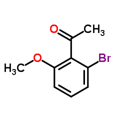 1-(2-溴-6-甲氧基苯基)乙酮结构式
