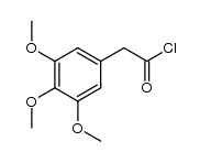 3,4,5-trimethoxyphenylacetic acid chloride Structure