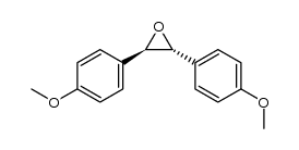 trans-2,3-Bis(4-methoxyphenyl)oxirane结构式