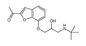1-[7-[3-(tert-butylamino)-2-hydroxypropoxy]-1-benzofuran-2-yl]ethanone结构式