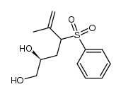 (2S)-5-methyl-4-(phenylsulfonyl)hex-5-ene-1,2-diol Structure