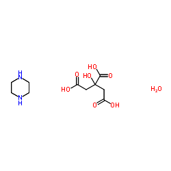 piperazine citrate hydrate Structure