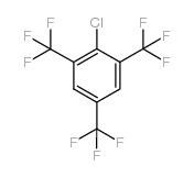 1-氯-2,4,6-三(三氟甲基)苯结构式