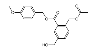 4-methoxybenzyl 2-(acetoxymethyl)-5-(hydroxymethyl)benzoate Structure