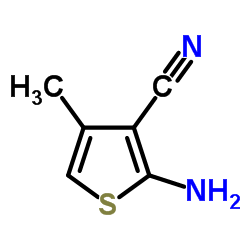 2-氨基-4-甲基噻吩-3-甲腈结构式