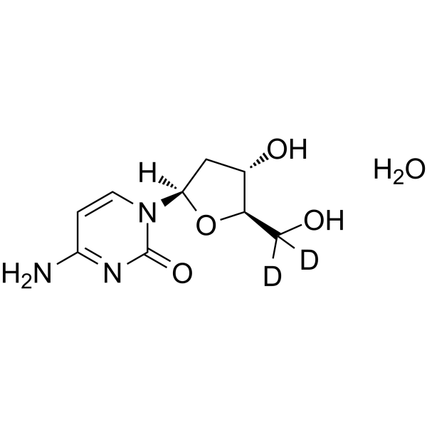 [5',5''-2H2] 2'-脱氧胞苷一水合物结构式
