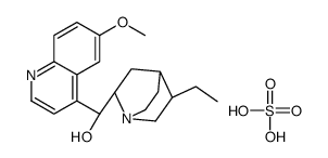 (R)-[(2S,4S,5R)-5-ethyl-1-azabicyclo[2.2.2]octan-2-yl]-(6-methoxyquinolin-4-yl)methanol,sulfuric acid Structure