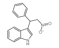 3-(2-硝基-1-苯乙基)-1H-吲哚结构式