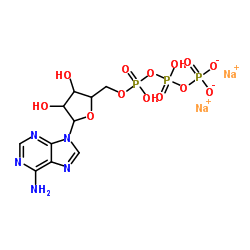 5'-三磷酸腺苷二钠盐 三水合物结构式
