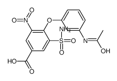4-(3-acetamidophenoxy)-3-nitro-5-sulfamoylbenzoic acid Structure