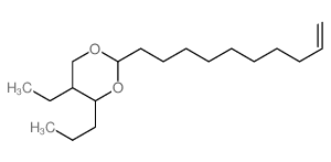 1,3-Dioxane,2-(9-decen-1-yl)-5-ethyl-4-propyl- structure