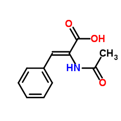 DL-N-Acetaminocinnamic Acid Structure