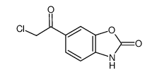 6-氯乙酰基-2-苯并恶唑啉酮结构式
