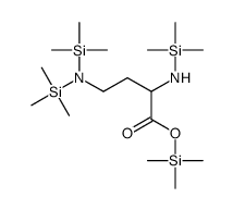 4-[Bis(trimethylsilyl)amino]-2-[(trimethylsilyl)amino]butanoic acid trimethylsilyl ester Structure