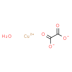 草酸铜(II)半水合物结构式