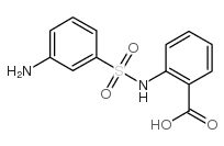 2-(3-氨基-苯磺酰基氨基)-苯甲酸结构式
