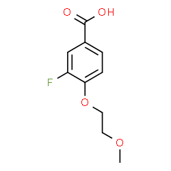 3-Fluoro-4-(2-methoxyethoxy)benzoic acid结构式