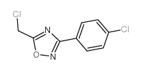 5-氯甲基-3-(4-氯苯基)-1,2,4-氧二唑结构式