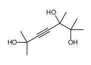 2,3,6-trimethylhept-4-yne-2,3,6-triol结构式