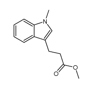 1-methylindole-3-propionic acid methyl ester Structure