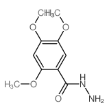 Benzoic acid, 2,4,5-trimethoxy-, hydrazide (9CI) Structure