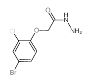 2-(4-Bromo-2-chlorophenoxy)acetohydrazide Structure
