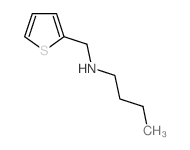 N-(2-噻吩甲基)-1-丁胺结构式