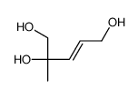 2-methylpent-3-ene-1,2,5-triol Structure