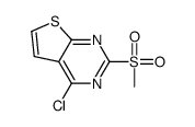 4-氯-2-(甲磺酰基)噻吩并[2,3-D]嘧啶结构式